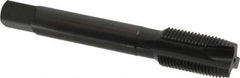 OSG - 5/8-18 UNF, 3 Flute, Oxide Finish, Vanadium High Speed Steel Spiral Point Tap - Plug Chamfer, Right Hand Thread, 100mm OAL, 1-13/16" Thread Length, 0.48" Shank Diam, 2B Class of Fit, Series 250 - Exact Industrial Supply