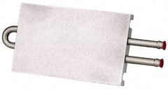 Lytron - 6" Long x 3-1/2" High, Beaded Connection Stainless Steel Tube Cold Plate - 3/8 OD Tube, 2-Pass Fluid Path, Deionized Water or Corrosive Fluids Cooling, 1/2" Thick - Industrial Tool & Supply