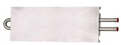 Lytron - 12" Long x 3-1/2" High, Beaded Connection Stainless Steel Tube Cold Plate - 3/8 OD Tube, 2-Pass Fluid Path, Deionized Water or Corrosive Fluids Cooling, 1/2" Thick - Industrial Tool & Supply
