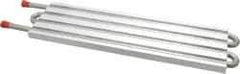Lytron - 12" Long x 3-1/2" High, Straight Connection Stainless Steel Tube Cold Plate - 3/8 OD Tube, 4-Pass Fluid Path, Deionized Water or Corrosive Fluids Cooling, 1/2" Thick - Industrial Tool & Supply
