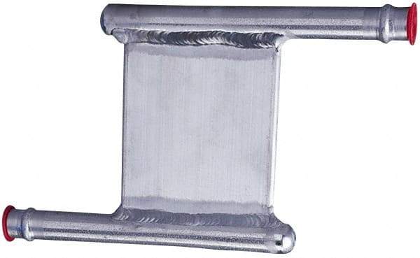 Lytron - 2" Long x 2" High, Beaded Connection Aluminum Tube Cold Plate - 3/8 OD Tube, Z Fluid Path Fluid Path, Ethylene Glycol & Water Mixture EGW Cooling, 0.13" Thick - Industrial Tool & Supply