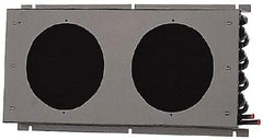 Lytron - 3/8" Tube OD, 2 Fan Mount, Liquid-To-Air Copper Tubed Process Equipment Heat Exchanger - Water Cooler, 9" High x 19.9" Wide x 2.5" Deep, 4,740 BTU/Hr, 400°F Max - Industrial Tool & Supply