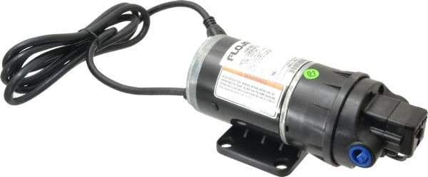 FloJet - 1/10 HP, 3/8 Inlet Size, 3/8 Outlet Size, Duplex II Demand Diaphragm pump, Diaphragm Spray Pump - 115 Input Voltage, Viton, Polypropylene, 2500 Max RPM, NPTF - Industrial Tool & Supply