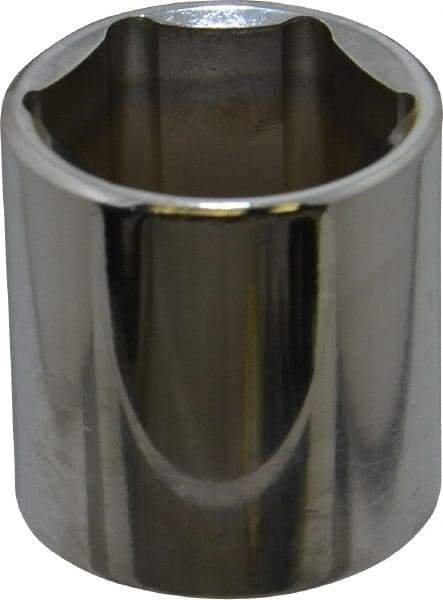 Proto - 3/8" Drive, Standard Hand Socket - 6 Points, 1-5/16" OAL, Chrome Vanadium, Chrome Finish - Industrial Tool & Supply