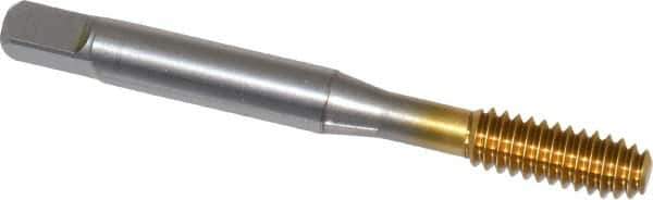 OSG - 1/4-20 UNC H4 Thread Limit Modified Bottoming Thread Forming Tap - Cobalt, TiN Finish, 2-1/2" OAL, 1" Thread Length, Right Hand Thread, Series HY-PRO NRT - Exact Industrial Supply