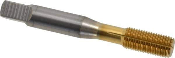 OSG - 3/8-24 UNF H7 Thread Limit Modified Bottoming Thread Forming Tap - Cobalt, TiN Finish, 2-15/16" OAL, 1-1/4" Thread Length, Right Hand Thread, Series HY-PRO NRT - Exact Industrial Supply