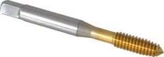 OSG - 1/4-20 UNC H4 Thread Limit Plug Thread Forming Tap - Cobalt, TiN Finish, 2-1/2" OAL, 1" Thread Length, Right Hand Thread, Series HY-PRO NRT - Exact Industrial Supply