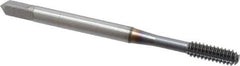 OSG - #6-32 UNC H5 Thread Limit Bottoming Thread Forming Tap - Powdered Metal High Speed Steel, TiCN Finish, 2" OAL, 11/16" Thread Length, Right Hand Thread, Series EXOTAP NRT - Exact Industrial Supply