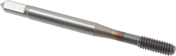 OSG - #8-32 UNC H5 Thread Limit Bottoming Thread Forming Tap - Powdered Metal High Speed Steel, TiCN Finish, 2-1/8" OAL, 3/4" Thread Length, Right Hand Thread, Series EXOTAP NRT - Exact Industrial Supply