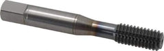 OSG - 3/8-16 UNC H5 Thread Limit Bottoming Thread Forming Tap - Powdered Metal High Speed Steel, TiCN Finish, 2-15/16" OAL, 1-1/4" Thread Length, Right Hand Thread, Series EXOTAP NRT - Exact Industrial Supply