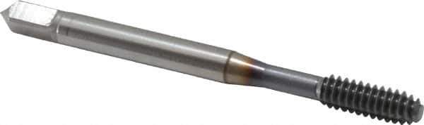 OSG - #10-24 UNC H4 Thread Limit Modified Bottoming Thread Forming Tap - Powdered Metal High Speed Steel, TiCN Finish, 2-3/8" OAL, 7/8" Thread Length, Right Hand Thread, Series EXOTAP NRT - Exact Industrial Supply