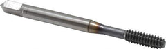 OSG - #10-24 UNC H4 Thread Limit Modified Bottoming Thread Forming Tap - Powdered Metal High Speed Steel, TiCN Finish, 2-3/8" OAL, 7/8" Thread Length, Right Hand Thread, Series EXOTAP NRT - Exact Industrial Supply