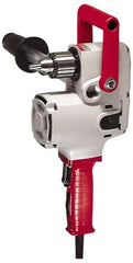 Milwaukee Tool - 1/2" Keyed Chuck, 300 & 1,200 RPM, Pipe Handle Electric Drill - Industrial Tool & Supply