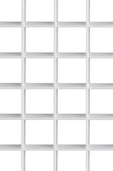 Made in USA - Polystyrene Fixture Diffuser - White - Industrial Tool & Supply