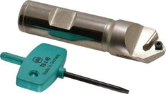 Ingersoll Cutting Tools - 90° Included Angle, 0.842" Drill Diam, 3-1/2" OAL, 3/4" Shank Diam, Indexable Spotting and Center Drill - TFLT 15 Insert Style - Industrial Tool & Supply