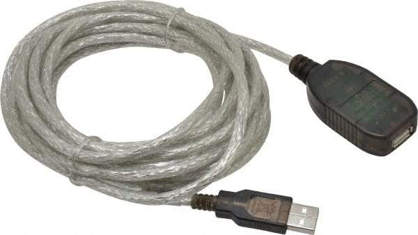 Tripp-Lite - 16' Long, USB A/A Computer Cable - Black, Male x Female - Industrial Tool & Supply