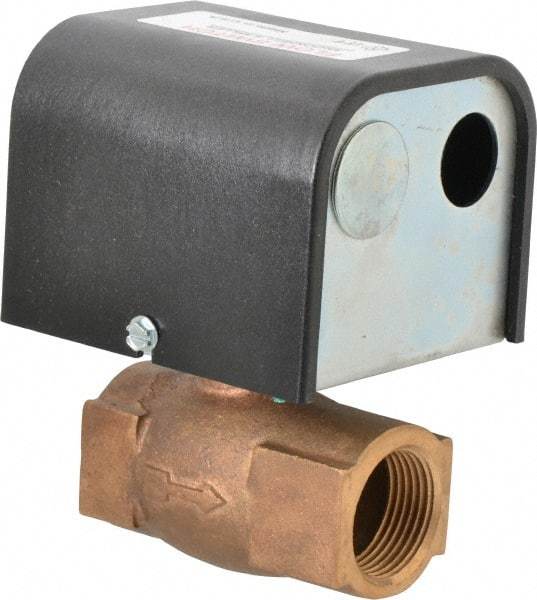 McDonnell & Miller - 150 psi, Brass Housing, General Purpose Flow Switch - 15 Flow Set Point, 1.5 to 15 GPM - Industrial Tool & Supply