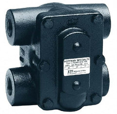 Hoffman Speciality - 1-1/2 Female" Pipe, Cast Iron Float & Thermostatic Steam Trap - 15 Max psi - Industrial Tool & Supply