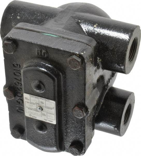 Hoffman Speciality - 3/4 Female" Pipe, Cast Iron Float & Thermostatic Steam Trap - 15 Max psi - Industrial Tool & Supply
