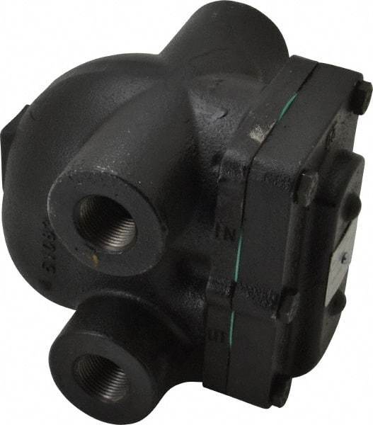 Hoffman Speciality - 3/4 Female" Pipe, Cast Iron Float & Thermostatic Steam Trap - 30 Max psi - Industrial Tool & Supply
