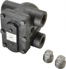 Hoffman Speciality - 1 Female" Pipe, Cast Iron Float & Thermostatic Steam Trap - 15 Max psi - Industrial Tool & Supply
