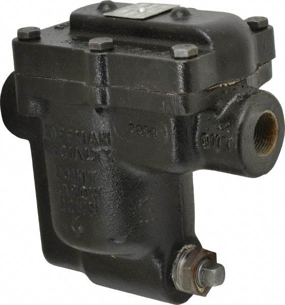 Hoffman Speciality - 3/4 Female" Pipe, Cast Iron Inverted Bucket Steam Trap - 125 Max psi - Industrial Tool & Supply