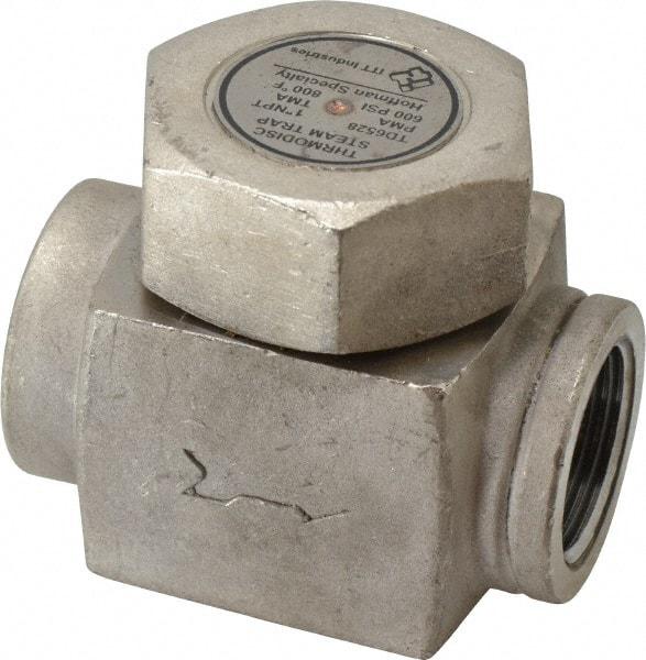 Hoffman Speciality - 1 Female" Pipe, Stainless Steel Thermodisc Steam Trap - 600 Max psi - Industrial Tool & Supply