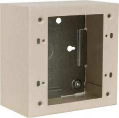 Wiremold - 4-3/4 Inch Long x 4-3/4 Inch Wide x 2-3/4 Inch High, Rectangular Raceway Box - Ivory, For Use with Wiremold 2400 Series Raceways - Industrial Tool & Supply
