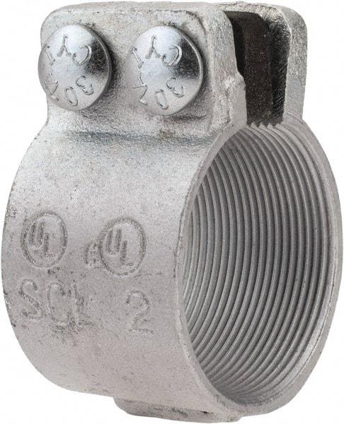 Thomas & Betts - 2" Trade, Malleable Iron Threaded Rigid/Intermediate (IMC) Conduit Coupling - Noninsulated - Industrial Tool & Supply