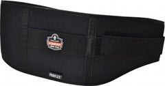Ergodyne - Size XL, Hook & Loop, Nylon/Foam Belt - 38 to 42" Waist, 7-3/4" Wide, Lumbar Support, Black - Industrial Tool & Supply