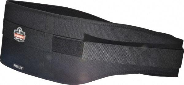 Ergodyne - Size 2XL, Hook & Loop, Nylon/Foam Belt - 42 to 46" Waist, 7-3/4" Wide, Lumbar Support, Black - Industrial Tool & Supply