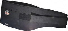 Ergodyne - Size 2XL, Hook & Loop, Nylon/Foam Belt - 42 to 46" Waist, 7-3/4" Wide, Lumbar Support, Black - Industrial Tool & Supply