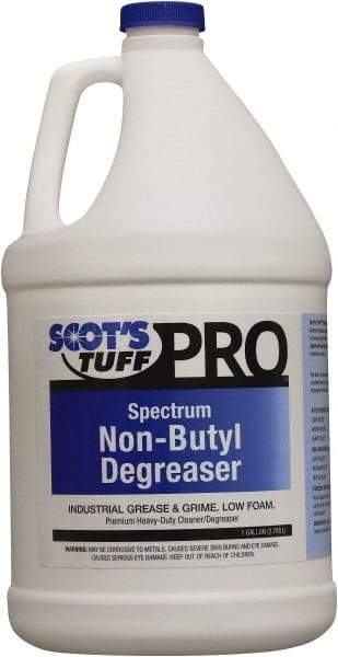 Scot's Tuff - 1 Gal Bottle Cleaner/Degreaser - Liquid, Concentrated, Low Sudsing, Pleasant - Industrial Tool & Supply