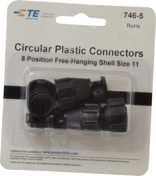 Tyco/Amp - Free Hanging Connector Kit - 11 to 8 AWG Compatible Wire Size - Industrial Tool & Supply