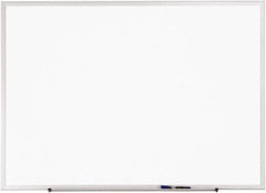 Quartet - 48" High x 72" Wide Erasable Melamine Marker Boards - Anodized Aluminum, 51-1/2" Deep - Industrial Tool & Supply