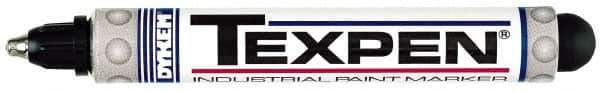 Dykem - Black Paint Marker - Medium Tip, Oil Based - Industrial Tool & Supply