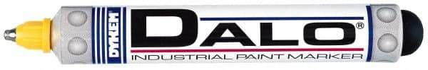 Dykem - Yellow Paint Marker - Medium Tip, Oil Based - Industrial Tool & Supply