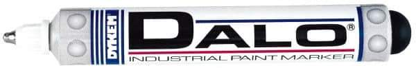 Dykem - White Paint Marker - Medium Tip, Oil Based - Industrial Tool & Supply