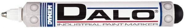 Dykem - White Paint Marker - Broad Tip, Oil Based - Industrial Tool & Supply