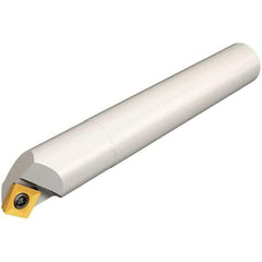 Iscar - 45° Lead Angle, 16.1mm Max Cut Diam, 8mm Min Cut Diam, 4mm Max Depth of Cut, Indexable Chamfer and Angle End Mill - 1 Insert, X/Q/SOMT-HQ Insert Style, 80mm Overall Length, Straight Shank - Industrial Tool & Supply