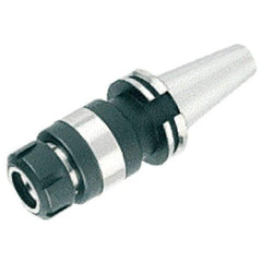 Iscar - CAT40 Taper Shank Tapping Chuck/Holder - 1/4 to 3/4" Tap Capacity, 4.439" Projection, Through Coolant - Exact Industrial Supply