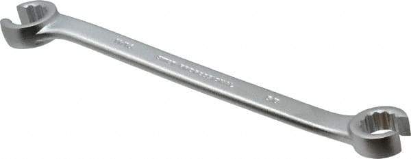 Proto - 5/8 x 11/16", Satin Finish, Open End Flare Nut Wrench - 12 Points, 8-3/4" OAL, Steel, Double End Head - Industrial Tool & Supply