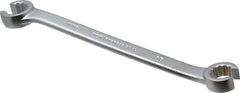 Proto - 5/8 x 11/16", Satin Finish, Open End Flare Nut Wrench - 12 Points, 8-3/4" OAL, Steel, Double End Head - Industrial Tool & Supply
