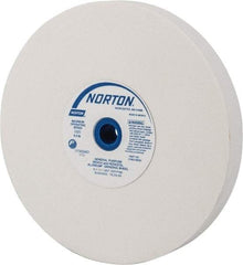 Norton - 150 Grit Aluminum Oxide Bench & Pedestal Grinding Wheel - 8" Diam x 1" Hole x 1" Thick, 3600 Max RPM, J Hardness, Very Fine Grade , Vitrified Bond - Industrial Tool & Supply