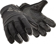 HexArmor - Size XL (10), ANSI Cut Lvl A9, Puncture Lvl 2, Silicone Rubber Coated SuperFabric Cut & Puncture Resistant Gloves - Palm Coated, SuperFabric Lining, Hook & Loop Cuff, Gray, Paired - Industrial Tool & Supply