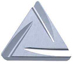Kyocera - TPGR222 A Grade TN60 Cermet Turning Insert - TiCN/NbC Finish, 60° Triangle, 1/4" Inscr Circle, 1/8" Thick, 1/32" Corner Radius - Industrial Tool & Supply