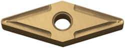 Kyocera - VNMG332 GP Grade PV90 Cermet Turning Insert - TiN Finish, 35° Diamond, 3/8" Inscr Circle, 3/16" Thick, 1/32" Corner Radius - Industrial Tool & Supply