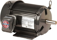 19 hp, TEFC Enclosure, No Thermal Protection, 1775, 1465 RPM, 208-230/460 & 190/380 Volt, 60/50 Hz, Three Phase Premium Efficient Motor Size 254 Frame, C-Face with Base Mount, 1 Speed, Double Shielded Ball Bearings, 40-37/18.4 Full Load Amps, F Class Insu