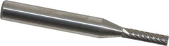 Atrax - 1/8" Cut Diam, 1/4" Shank Diam, Cylinder with End Cut Head Single Cut Burr - Carbide, End Cut End, 5/8" LOC, 2" OAL - Industrial Tool & Supply