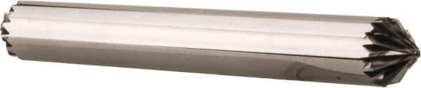 Atrax - 1/4" Cut Diam, 1/4" Shank Diam, Cone Head Double Cut Burr - 1/8" LOC, 2-1/4" OAL - Industrial Tool & Supply